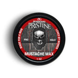BEARD GAINS Pristine Scent Strong Hold Mustache Wax 1oz - Hold, Mold, and Tame Moustache W/Organic and Natural Stache Wax (Red)