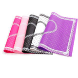 ONNPNN Nail Art Silicone Hand Pillow Cushion Foldable Manicure Table Mat Desk Pad Practice Workspace Design Plate Arm Rest Cover Cute Dot Lace Pattern Washable Beauty Care Salon Tool, Rose Red