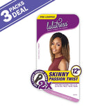 Sensationnel Crochet Braids Lulutress 2X Pre-Looped Skinny Passion Twist 12" (3-PACK, 1)