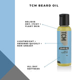 TCM Men's Beard Oil for Maximum Facial Hair Shine and Skin Softness - 2-Pack