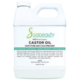 Castor Oil Organic Cold Pressed Unrefined | 100% Pure Natural Castor Oil Promotes Healthy Skin & Hair | Thickens Eyebrows & Lengthens Eyelashes | Sizes 4OZ to 1 Gallon | (32 OZ)