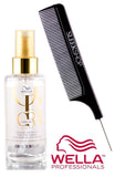 Wella OIL REFLECTIONS - LIGHT Luminous Reflective OIL (with Sleek Steel Pin Tail Comb) (3.38 oz / 100 ml)