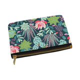 Artsadd Unique Debora Customize Carry-All Pouch with Zippered Cosmetic Cases Makeup Bag Travel Gear for Seamless Pattern with Succulents and Cactuses