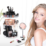 SUNFICON Rotating Makeup Organizer Cosmetic Holder 360 Degree and Rotating Storage Tray Lazy Susan Turntable Organizer Container Holder