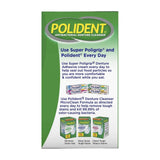 Polident Overnight Whitening, Antibacterial Denture Cleanser, Triple Mint Freshness 40 ea (Pack of 5)