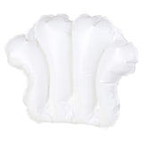 Richards Homewares Luxury Spa Bath Pillow – 100% PVC, Durable Vinyl Material – Inflatable – Non Slip with 4 Suction Cups – Neck & Shoulder Support – Waterproof - White - 18” x 14.5” x 3.8” Inch