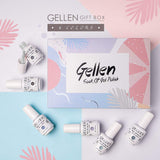 Gellen Gel Nail Polish Set - Neutral Grays Series Pastel Tone, Opaque 6 Nail Art Gel Colors Home Gel Nail Art Manicure Kit