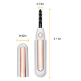 【2020 NEWEST】 Heated Eyelash Curler, Electric Eyelash Curler, Professional Mini Eyelash Curler USB Rechargeable, Quick Heating Long Lasting, with LED Display