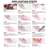 Dipping Nail Powder Colors Set - 10 Nude Pink Red Glitter Dip Powders Colors Nails Set No Nail Lamp Needed for French Nail Manicure Nail Art