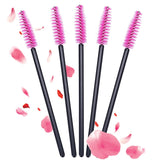 1000 PCS Disposable Eyelash Mascara Brushes Wands Applicator Makeup Brush Tool Kits,Pink