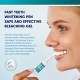 Teeth Whitening Pen Gel Dental (2 Pack) Natural Mint Flavor Effective No Sensitivity Painless Easy to Use 20+ Uses