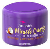 Aussie Miracle Curls Creme Pudding 7.6 Ounce Jar (225ml) (3 Pack)