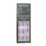 Kiss imPress Manicure Press-On Short Length Iridescent Nails BIPC010 Stained Glass