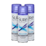 Sure Aerosol Anti-Perspirant Deodorant Spray, Regular, 6 Ounce (Pack of 3)