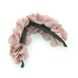 Meilliwish Flowers Rose Hair Clip Ponytail Holder(H41)(Pink)