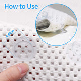 KR Bath Pillow Full Body，Non-Slip Cushioned Bathtub Pillow，Luxury 3D Air Mesh Spa Bathtub Cushion for Neck Head Shoulder and Back Support，Quick Drying Machine Wash Safe