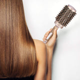 Ceramic Round Brush Gold Hair Brush Hairdressing Curling Hairstyle Brush 4 Different Sizes Professional Hairdressing Set(53mm)