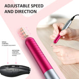 ATMOKO Electric Nail Drill, Professional Nail Drill Kit For Acrylic Nail | Portable Electric Nail File for Gel Nail | Manicure Pedicure Polishing Shape Tool with 6Pcs Nail Drill Bits | Home Salon Use
