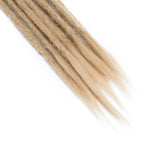 20" Dreadlock Extension Ombre For Hip-Hop Synthetic Heat Resistant Crochet Braiding Hair Handmade Reggae Extension Twist Braiding Hairpiece Box Braid For Man Women(20strands/4packs,ash blonde)