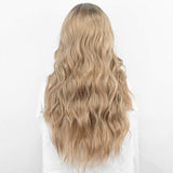 Persephone Synthetic Ombre Blonde Wig for Women Glueless Long Wavy Wig Heat Resistant Hair Replacement Wigs 22 Inch