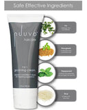 Nuuvo Haircare Grooming Cream 3 in 1 | No-Poo Shampoo Cleanser With a Moisturizing Conditioner for Hydration To Heal Scalp Irritation & Dry Hair For All Hair Types Unisex | Smooth Fresh Shave For Face, Arms and Legs