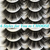 GMAGICTOBO False Eyelashes 30 Pairs Pack Faux Mink Lashes 20MM Long Dramatic