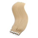 40Pcs 100g Per Set Pu Tape Hair Extensions Skin Weft Tape in Human Hair Extensions (16inch,Color 613#)