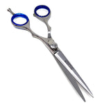 Professional Barber Thinning/Texturing/Cutting Scissors/Shears - Comfort Grip Rings with Adjustable Tension and Finger Inserts - JAPANESE J2 STAINLESS STEEL (Chrome 6.5")