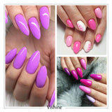 Vishine Gel Nail Polish Starter Kit - 48W LED Lamp 6 Color & Base Top Coat Set, Manicure Tools Popular Nail Art Designs #04