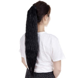 careonline 24Inch Kinky Curly Wrap Around Yaki Ponytail Extension Long Wavy Synthetic Hair Extensions Ponytail For Women