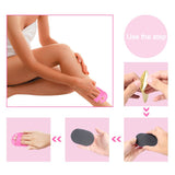 edealing 1SET Smooth Legs Skin Pad Arm Face Upper Lip Hair Removal Remover Set Exfoliator Away