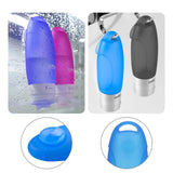 Travel Bottles, Leakproof Silicone Refillable Travel Containers, Chialstar 3 oz TSA Approved Squeezable Travel Size Accessories Sets With Shower Lanyard and Toiletry Bag for Shampoo Lotion Soap