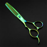 Freelander 6.0 Inch Left-handed Professional Hair Scissors Straight & Thinning Barber Shears Japan 440C Steel for Left-handed Hairdresser