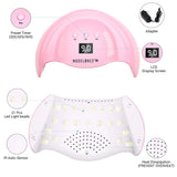 Modelones Gel Nail Kit Gel Nail Polish Kit with 48W U V/LED Light - 7 Colors Pink Series Gel Nail Polish Set, Stater Kit for Gel Manicure Beginner Nail Art Lover, Fashion Packaging for Gift Set