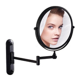 GURUN Wall Mounted Mirror Double Sided With 10X Magnification,Wall Mount Vanity Mirror Oil-Rubbed Bronze,No light,M1207O(8in,10x Magnification)