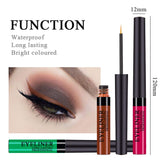 Matte Liquid Eyeliner 12 Colors Waterproof High Pigmented Smudgeproof Long Lasting Colorful Eye Liner Pen Set Matte Eye Shadow for women girl