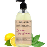 Antibacterial Hand Soap By Olivia Care – Infused with Sage & Tea Tree Oil & Lemon Verbena Fragrance, Cleansing, Germ-Fighting, Moisturizing Hand Wash for Kitchen & Bathroom - Gentle, Mild – 14 FL OZ