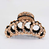 Suoirblss Woman Glinted Crystal Hair Clip Claw Pins Large Fancy Rhinestones Claw Clip Jaw Clips for Thick Hair (Champagne)