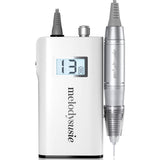 MelodySusie Professional Rechargeable 30000 rpm Nail Drill, Portable E-File with Long Life Battery, Electric Tool for Acrylic Nail Natural Extension Poly Nail Gel, High Speed, Low Heat