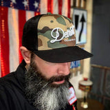 Detroit Grooming Co. Beard Brush - Natural Wood Military Style Boar Hair Bristle Beard and Mustache Brush Is Firm and Not Rough on Facial Hair, Skin - Works Best Brushing In Beard Butter or Beard Oil