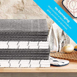 Zeppoli Kitchen Towels, 12 Pack - 100% Soft Cotton - 15 x 25 Inches - Dobby Weave