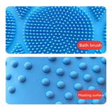Silicone back brush for shower, Exfoliating Long Silicone Body Back Scrubber Easy to Clean,Eco Friendly…(M, Purple)…