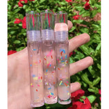 10 Pack Empty Lip Gloss Tube Transparent Wand Tubes Refillable Lipgloss Containers, 5.5ml