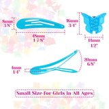 Selizo 80 Pcs Hair Clips Barrettes with 100 Pcs Small Butterfly Hair Clips for Girls Women Hair Accessories
