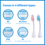 Emmi-dent Platinum 4-Pin Regular Bristle-Head Attachments - Electric Toothbrush Replacement Heads. Cleans With Ultrasound Waves. (Regular 4 Pack)