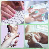 Modelones Pastel Gel Nail Polish Set - Yellow Pink Blue Purple Cotton Candy Rainbow Gel Nail Polish Soak Off Nail Lamp Gel for Nail Art Gel Vanish Manicure Starter Kit 6 Colors 0.33 OZ