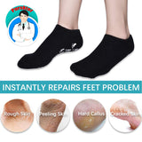 Gel Socks, Moisturizing Socks, Soft Moisturizing Gel Socks, Gel Spa Socks For Repairing and Softening Dry Cracked Feet Skins, Gel Lining Infused with Essential Oils and Vitamins (Black & Gray) …