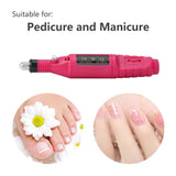 MICPANG Pen Shape Electric Nail Drill Manicure Filer Kit Nail File Nail Polish Machine set with 6 Acrylic Gel Remover Pedicure Tools Nail Art