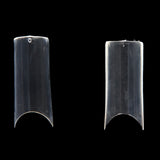 MAKARTT 500pcs C Curve Nail Tips Clear Acrylic Gel False Nails 10 Sizes for Nail Salons and DIY Nail Art