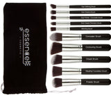 Professional Grade Labeled Kabuki Makeup Brush Set -10PCs